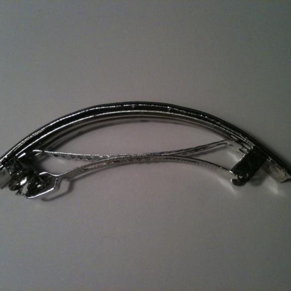 Silver Diamond Encrusted Wedding Hair Clip - Picture 5 of 7